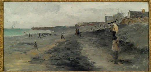 Strand bij Dieppe, 1881